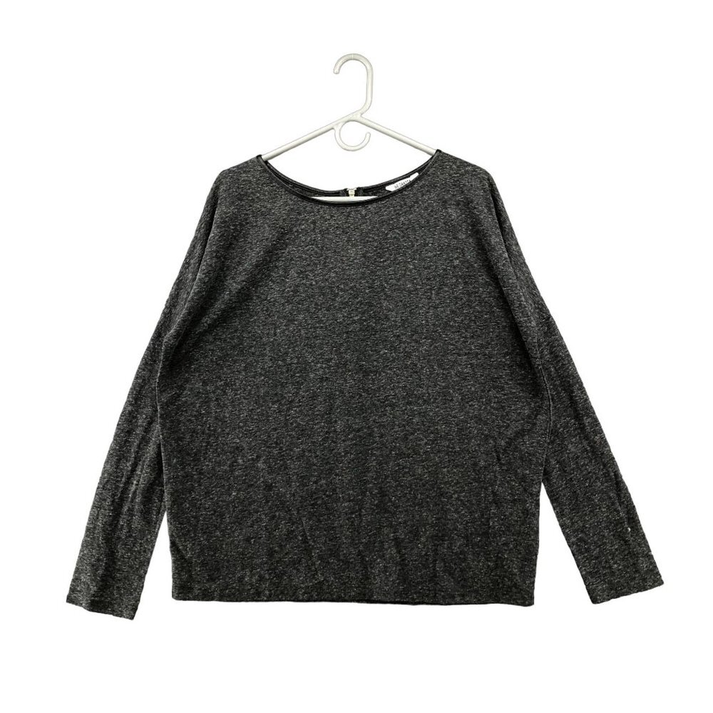 BB Dakota Long Sleeve Charcoal Gray Top Size M Womens Crewneck Basic‎
